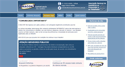 Desktop Screenshot of anacontcomvoce.com.br